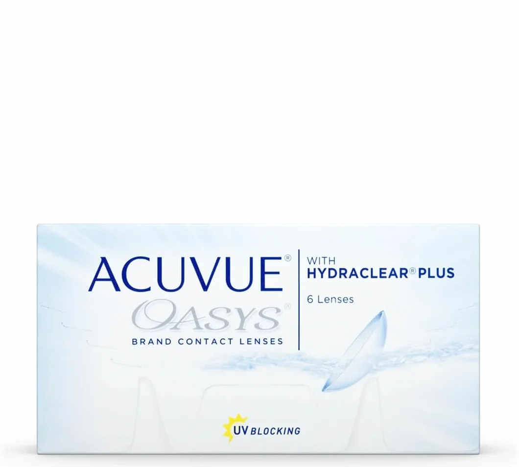 ACUVUE® OASYS with HYDRACLEAR® PLUS - Reemplazo Quincenal - protección UV - 6 lentes