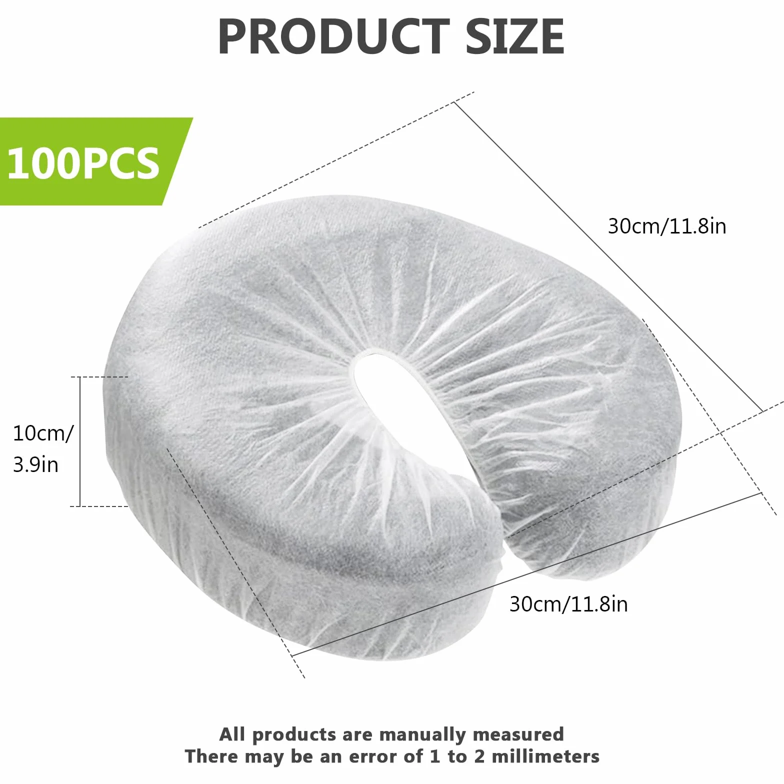 100 Piezas Fundas Para Reposacabezas De Mesa De Masaje, Fundas Masaje, Masaje Para Camilla De Masaje, Fundas Para Reposacabezas De Spa, Para Mesas De Masaje, Sillas De Belleza, Cama De Salón, 30*30cm