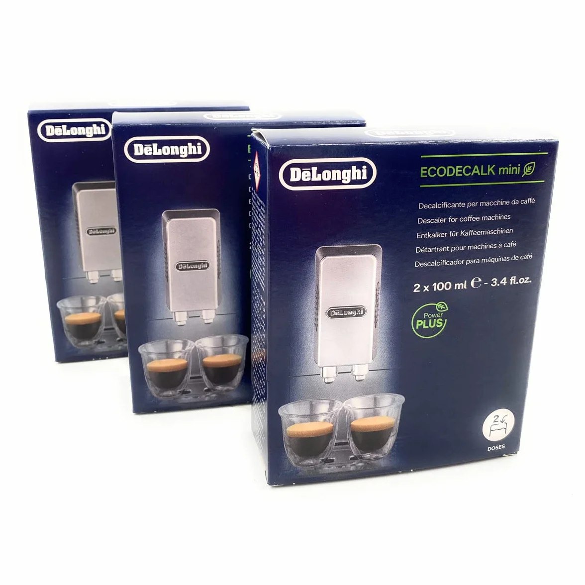 ELECTROTODO Descalcificador para Cafeteras Ecodecalk Delonghi - Repuesto para Limpiar y Descalcificar Todo Tipo de Cafeteras… 600 ml Paquete de 6