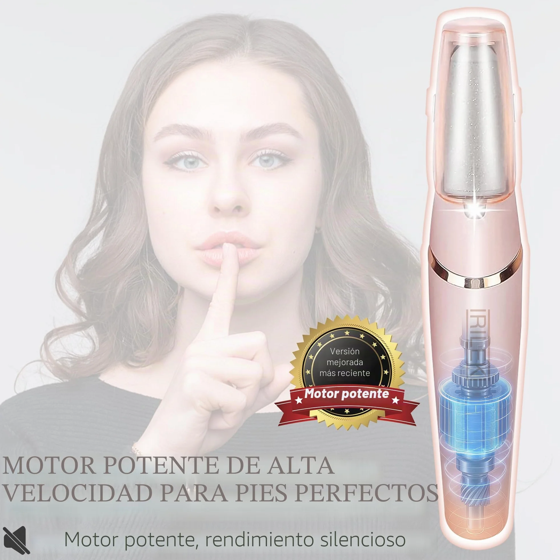 Eliminador de Callos Eléctrico para Pies, Herramientas de Pedicura Electrónicas Recargables para Archivadores de Pies, Cuidado Profesional de los Pies Pedi para Piel Seca/Muerta