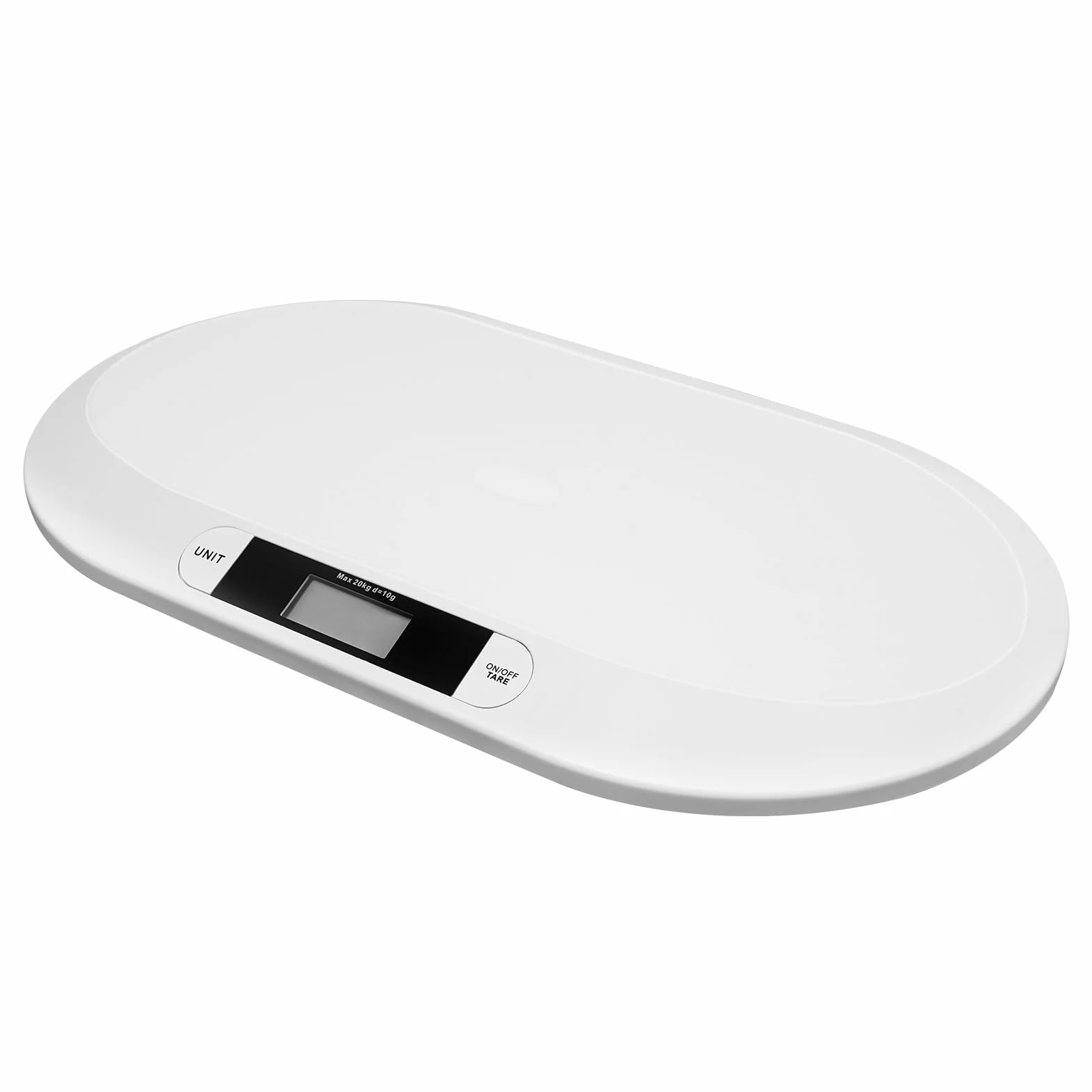 Báscula digital para bebés 20 kg pantalla LCD función tara 3 unidades