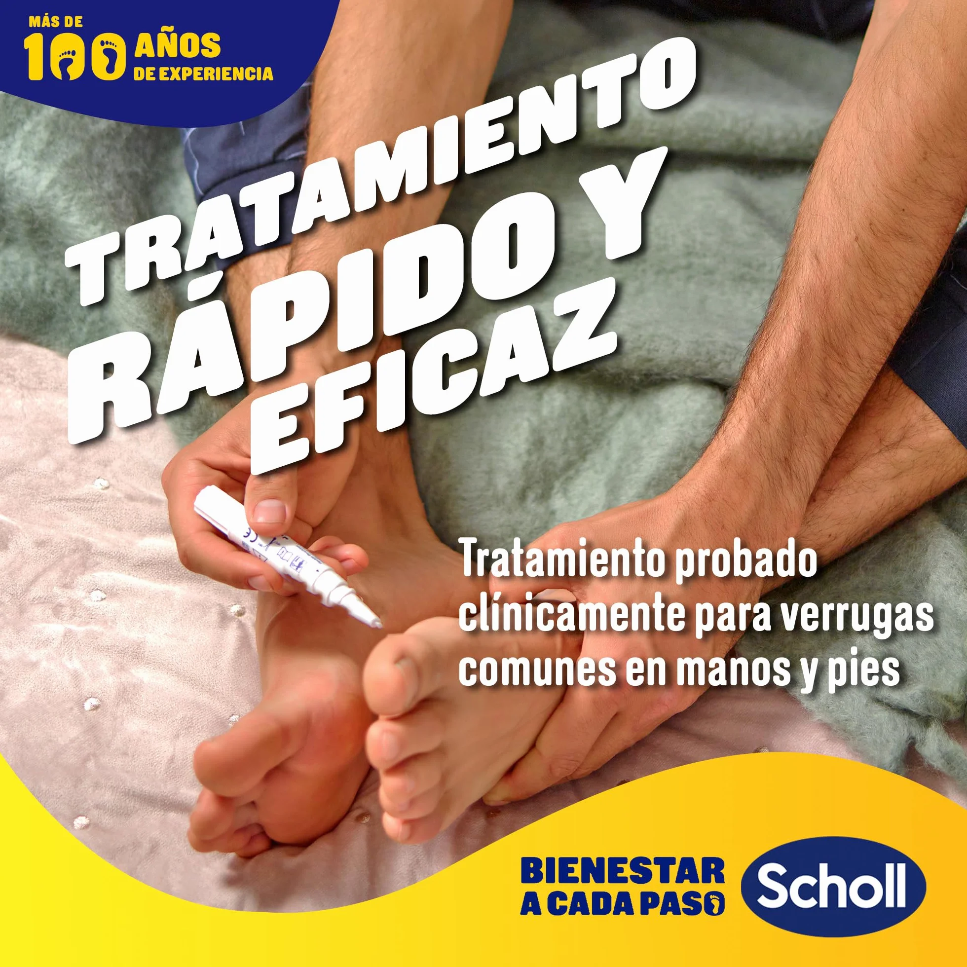 Dr. Scholl's Lapiz de Tratamiento Verrugas - Resultados visibles en una semana - Aplicador de precision - Clinicamente probado - TCA Active Gel